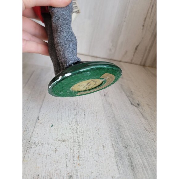 Byers Choice caroler man kid child playing vintage Xmas home plaid - Picture 9 of 10